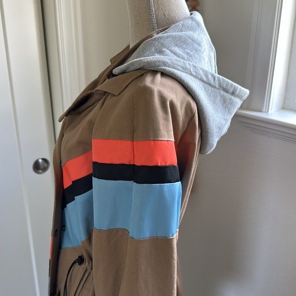 P.E Nation Caribeener Sports Trench Coat Medium EUC Incl Tags - Picture 8 of 11